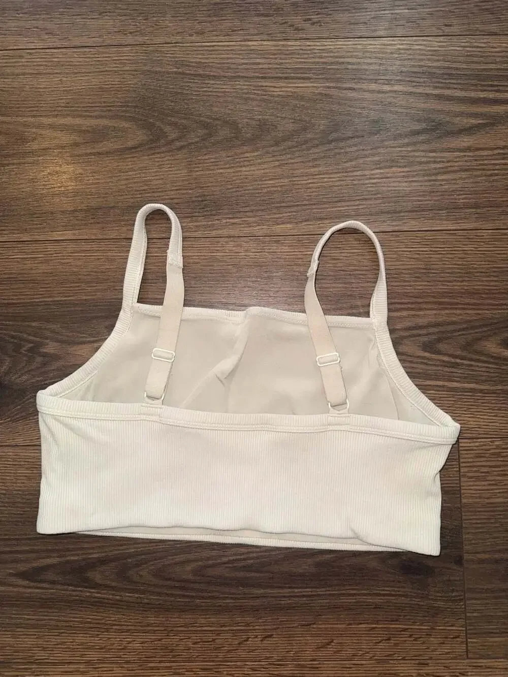 OFFLINE by Aerie Ribbed Square Neck Sports Bra Size Large